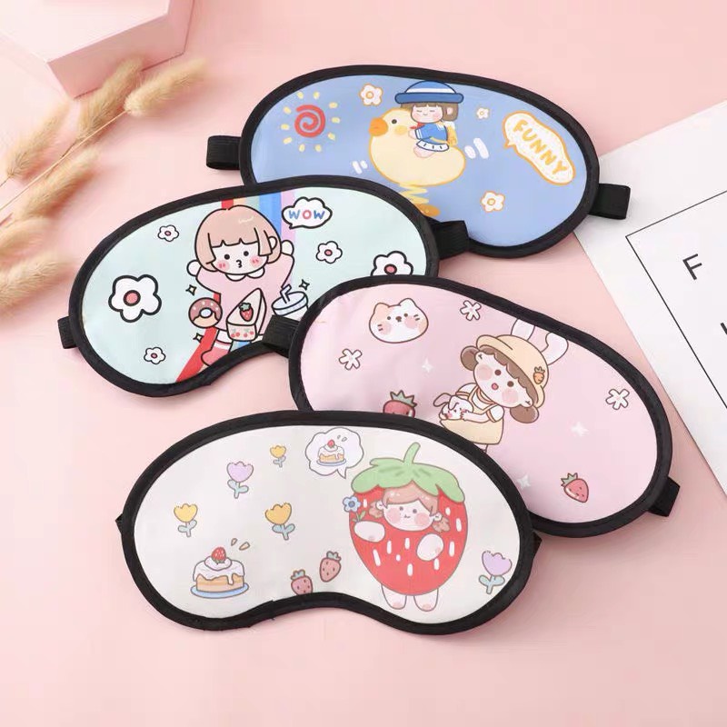 Bịt mắt ngủ dễ thương, miếng che mắt ngủ nhiều hình xinh xắn