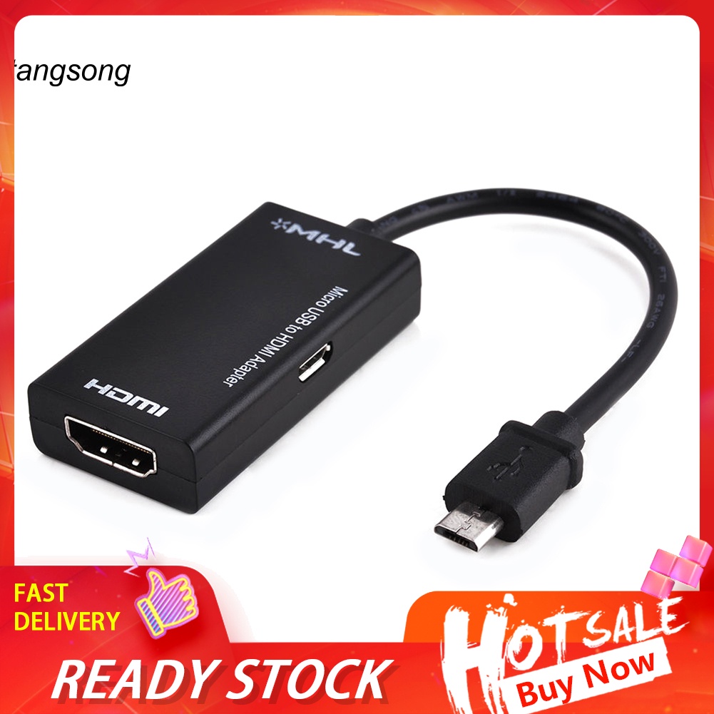 Đầu chuyển đổi từ cổng S2 MHL Micro USB sang HDMI 1080P cho Android Samsung Huawei