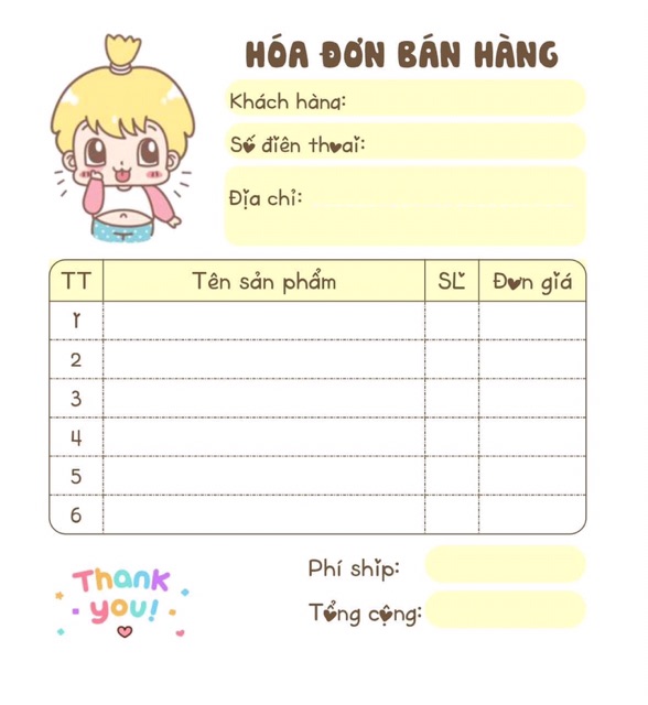 5 HÓA ĐƠN 1 LIÊN
