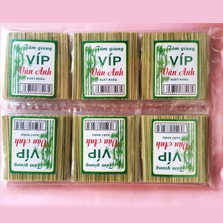 Vỉ 30 gói tăm tre Vip Vân Anh 99% cật