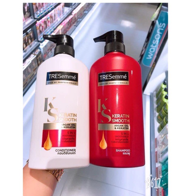 Dầu Gội TRESEME Thái Lan 450ml Tinh Dầu Keratin Vào Nếp Suôn Mượt, Cam Kết Hàng Chính Hãng Thái Lan