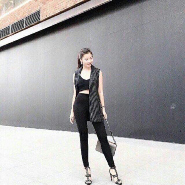 Quần Legging nữ luperi cạp cao chất cotton co dãn 4c hàng đủ size