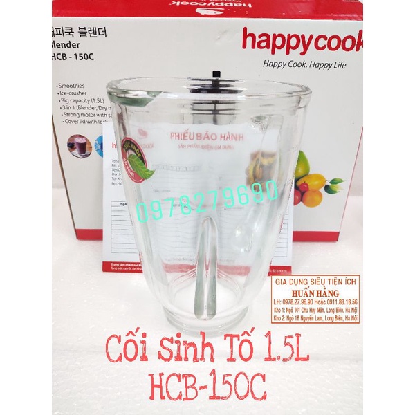 (LINH KIỆN TÁCH BỘ) PHỤ KIỆN MÁY XAY SINH TỐ HAPPYCOOK HCB150C