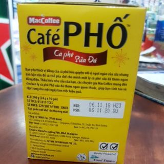 Cà phê phố sữa 10 GÓI × 24 GRAM
