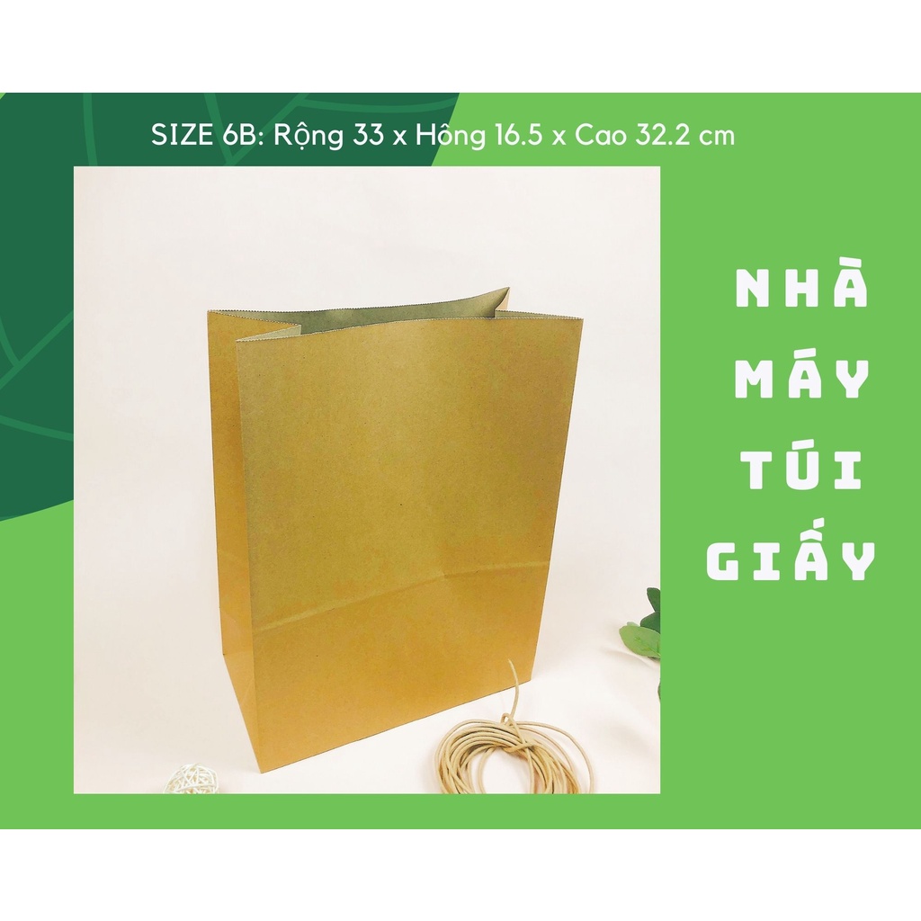 100 chiếc túi xi măng không quai Size 6B: 33x16.5x32.2 cm đựng hàng 6-7kg (Ảnh thật và video)