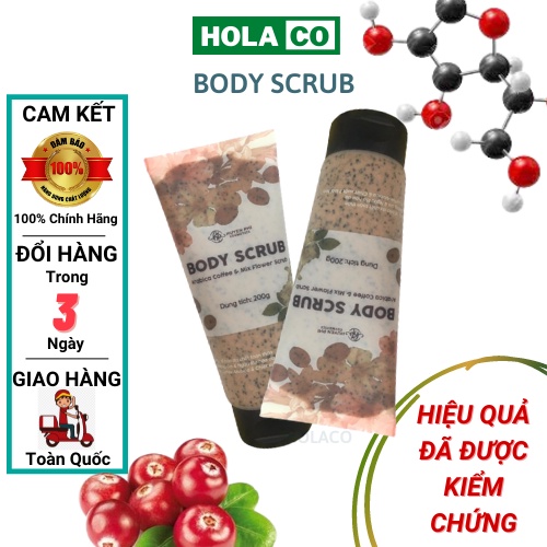 Tẩy tế bào chết body Huyền Phi làm sạch tế bào chết toàn thân giúp da mịn màng dung tích 200g