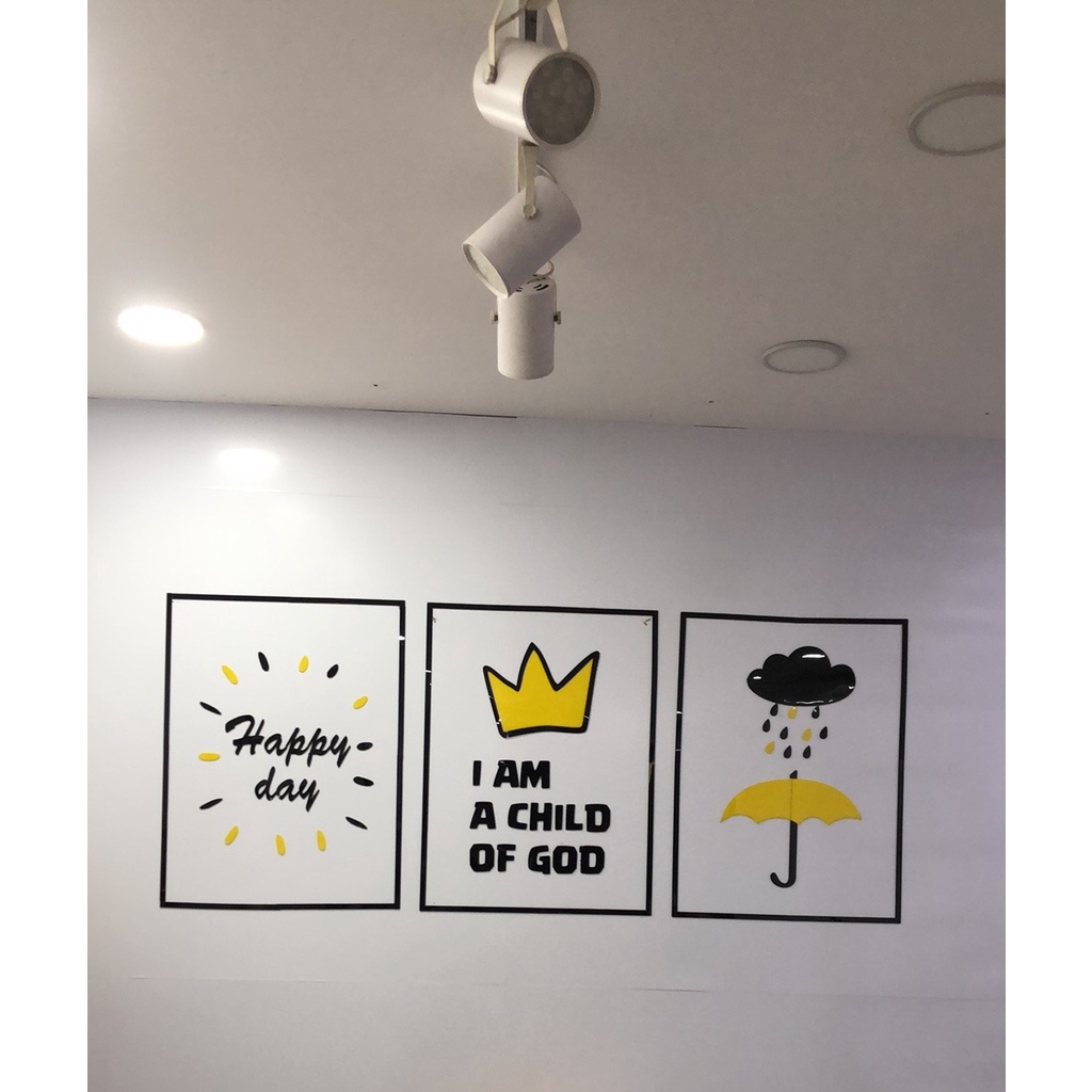 Tranh dán tường mica 3d decor khổ lớn phong cách hoạt hình trang trí mầm non, phòng cho bé Nhiều Size - EPeBen