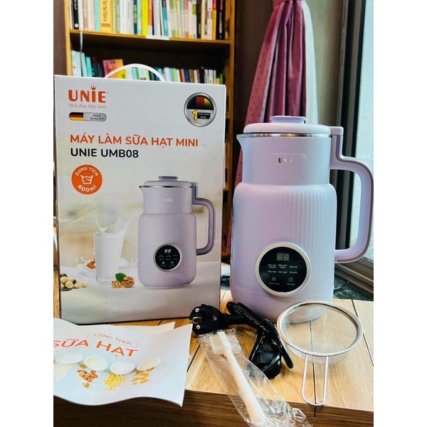 Máy xay nấu sữa hạt mini Unie UMB08- Chính hãng bảo hành 12 tháng