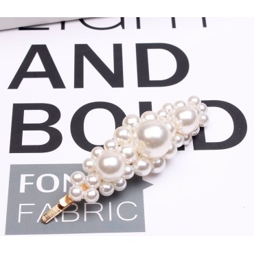 KẸP TÓC NHIỀU KIỂU HOT TREND PK100 ĐÍNH HẠT NGỌC NHÂN TẠO CỰC ĐẸP