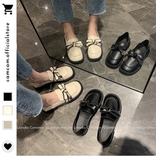 Giày ULZZANG OXFORD Nơ, Tiểu Thư Siêu Xinh Phong Cách Vintage 𝑪𝒂𝒎𝒔𝒕𝒐𝒓𝒆