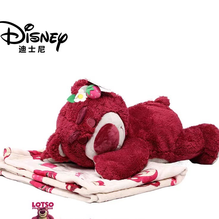 [ CHÍNH HÃNG ] Gấu bông kèm chăn Lotso