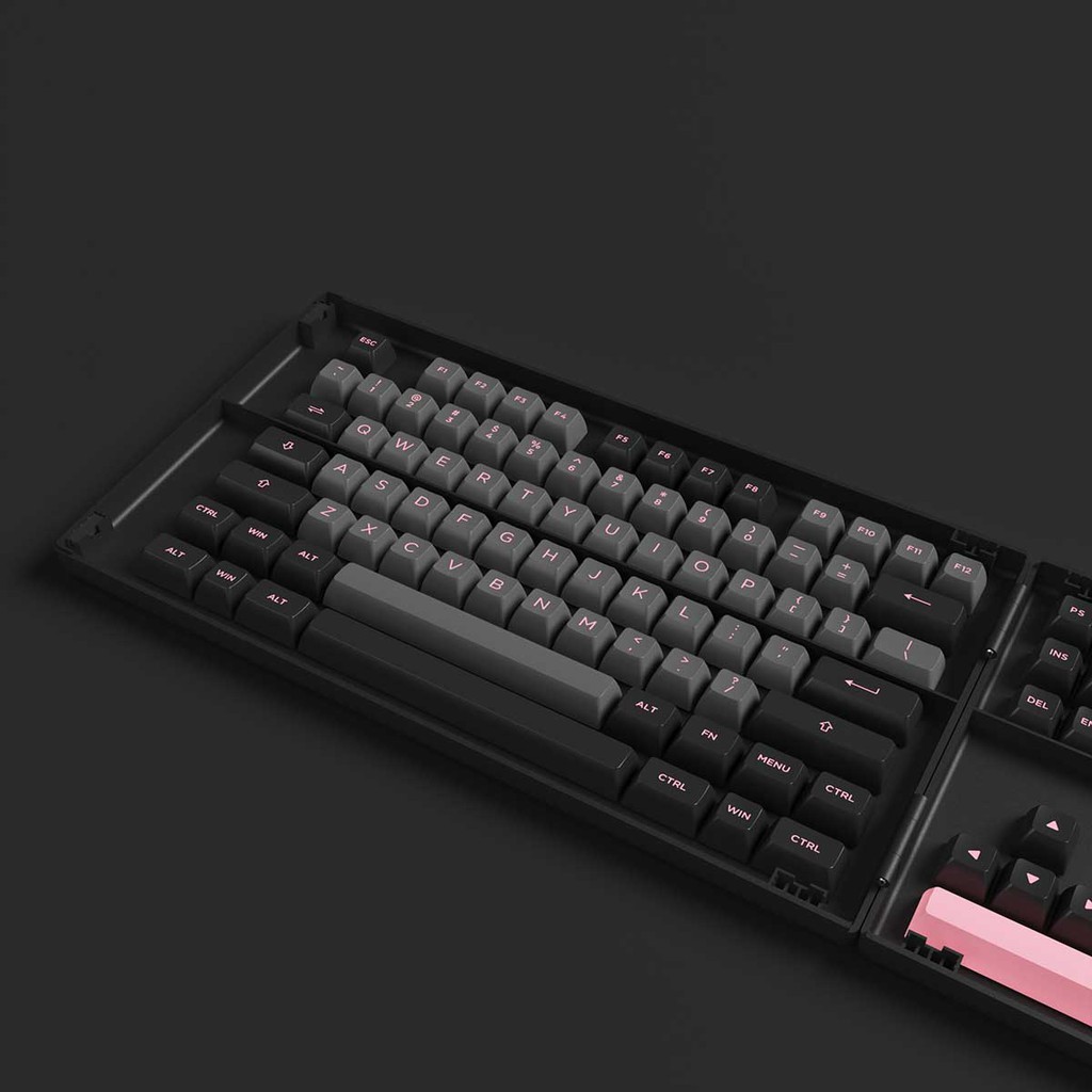 Nút bàn phím - AKKO Keycap set Black Pink - Hàng Chính Hãng