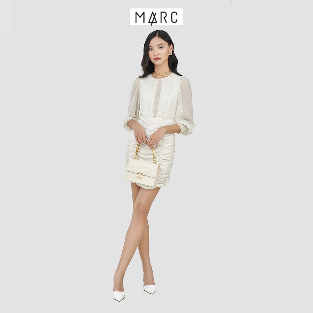 Đầm nữ form ôm nhún thân dưới - MARC FASHION