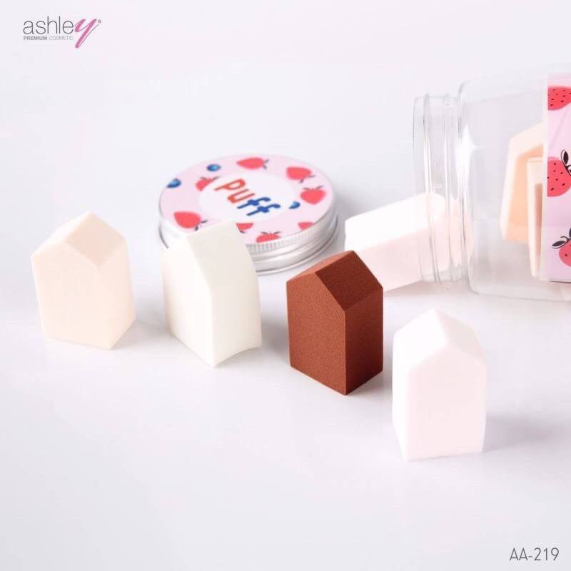 [Auth Thái] Set Bông Mút Trang Điểm Ashley Hộp 12 Cái - Mút Trang Điểm Thái Lan Ashley Make Up Sponge AA-219