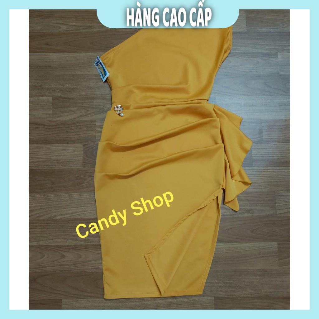 Đầm Nữ - Đầm body lệch vai bèo eo kèm phụ kiện + Ảnh thật (HÀNG SIÊU ĐẸP) | BigBuy360 - bigbuy360.vn