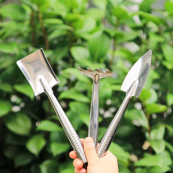 Bộ dụng cụ làm vườn 3 món inox - HV Store 121