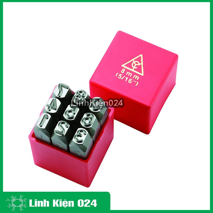 Bộ Đột, Khắc Số Kim Loại 10mm YC-602 (Thép Tôi Luyện Siêu Cứng)