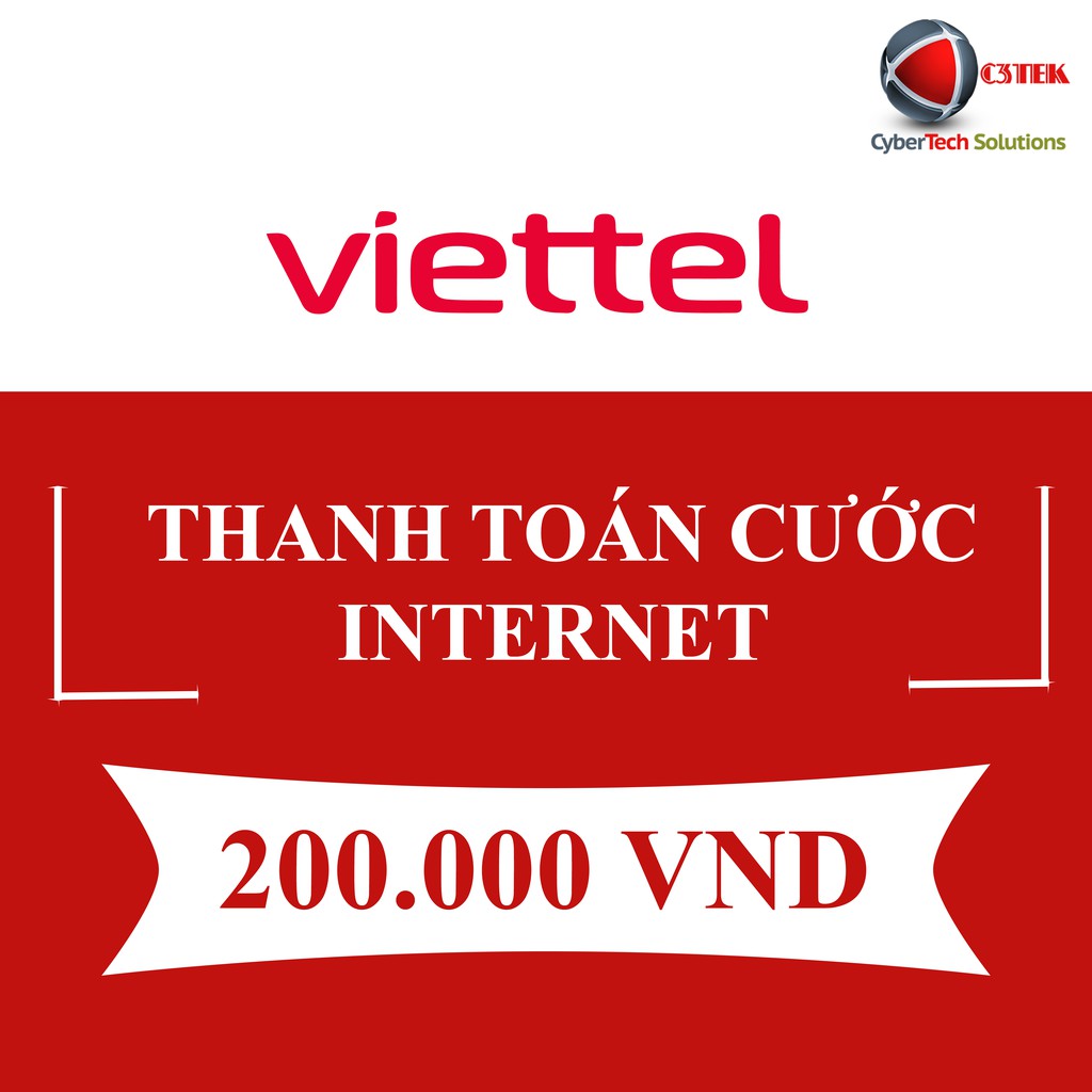 [INTERNET] Thẻ Nạp Viettel 200K - Shop C3TEK
