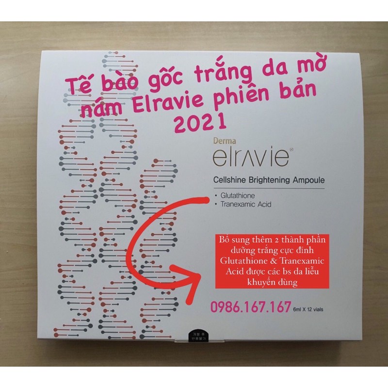 Tế bào gốc Elravie ampoule mẫu mới 2021