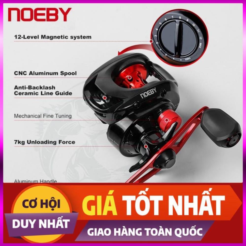 [Xả Kho 3 Ngày] Máy Câu Cá Noeby Leisure  K7_ Hàng Chính Hãng_Máy Ngang Câu Lure