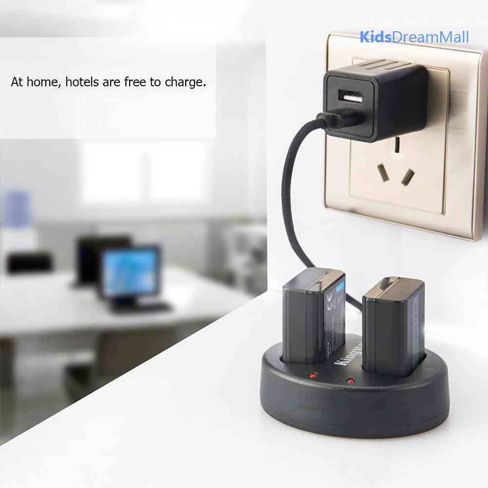 Bộ Sạc Pin Micro USB Kép KingMa NP-FW50 Cho Sony A7 A7R2 A7M2