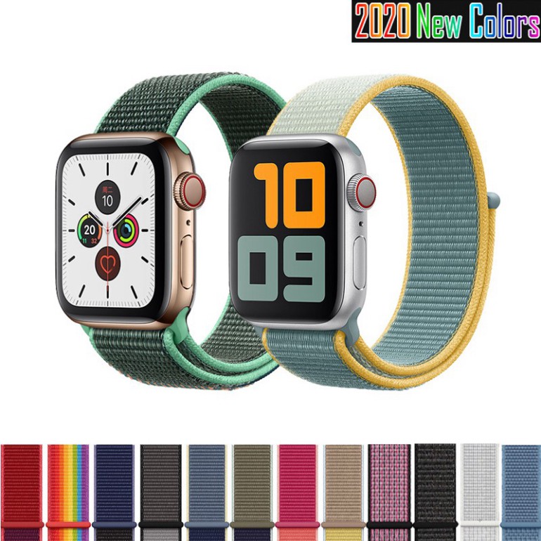 Sale 69% Dây đeo thể thao bằng nylon cho đồng hồ Apple Watch Series 5/4/3/2/1, 33,42mm=44mm Giá gốc 69000đ- 31C92-4