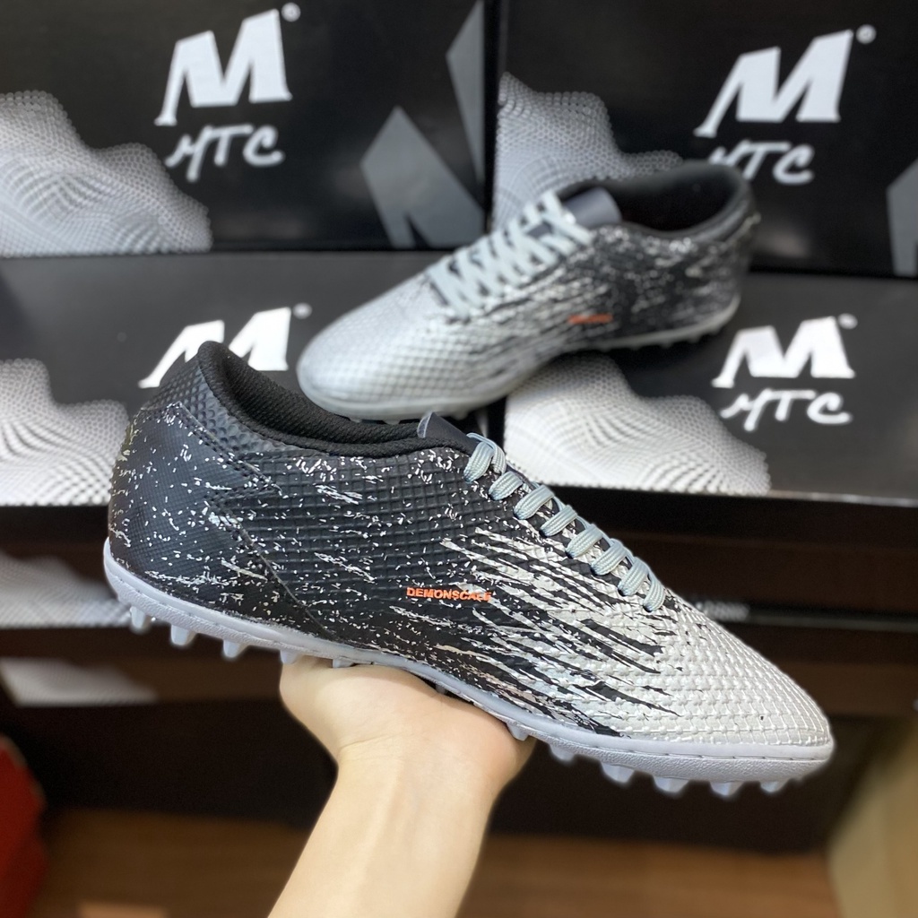 Giày đá bóng cỏ nhân tạo MTC Faster Xám, giày đá banh thể thao nam nhẹ mềm - 2EVSHOP