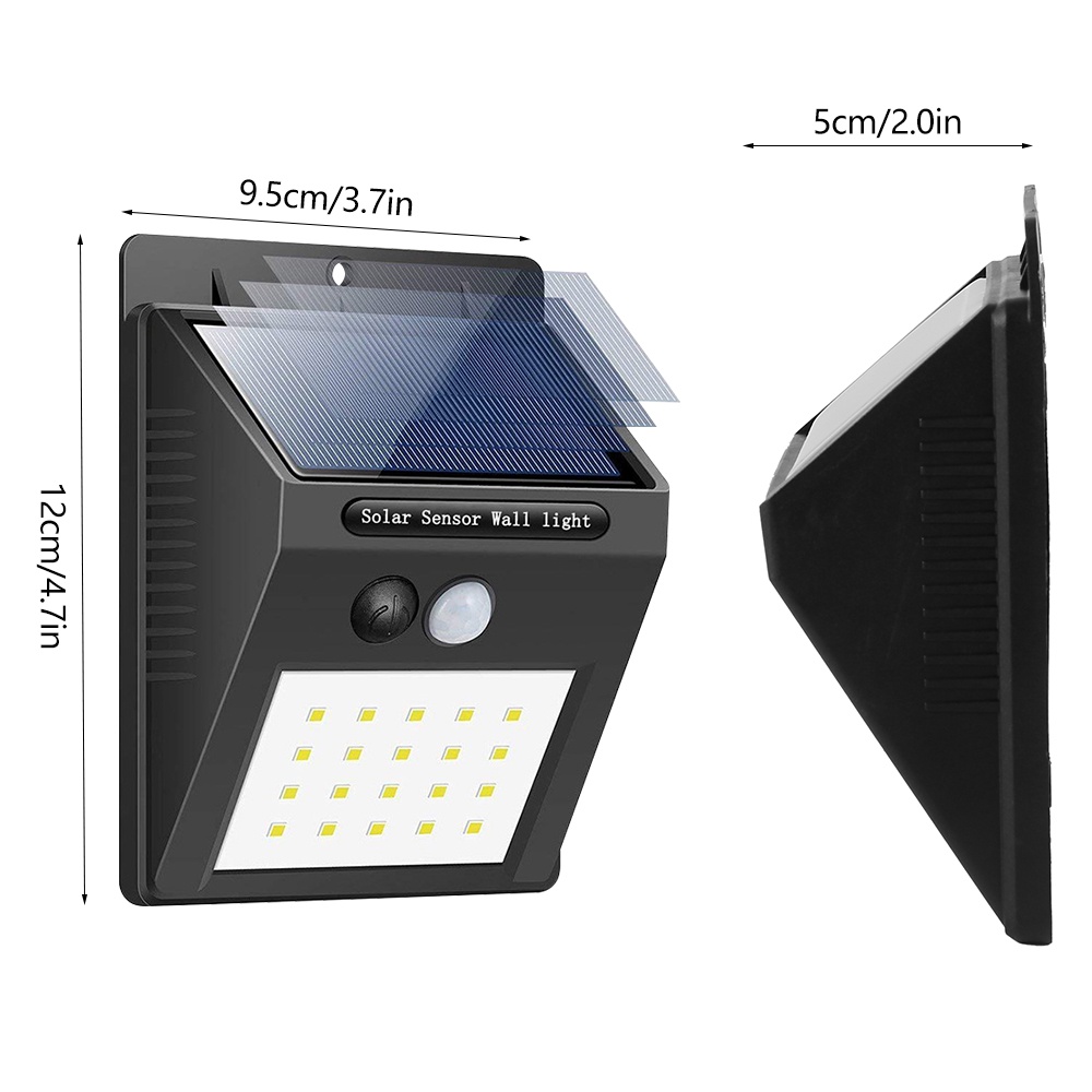 Đèn LED 30 Bóng Sử Dụng Năng Lượng Mặt Trời Cảm Biến Chuyển Động Dùng Ngoài Trời