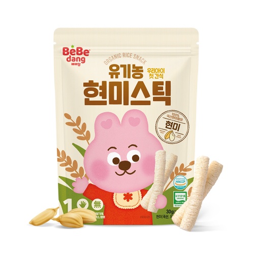 Bánh Gạo Ăn Dặm Hữu Cơ Bebedang Hàn Quốc Dễ Cầm Nắm Dễ Tan Thơm Ngon Nhiều Vị
