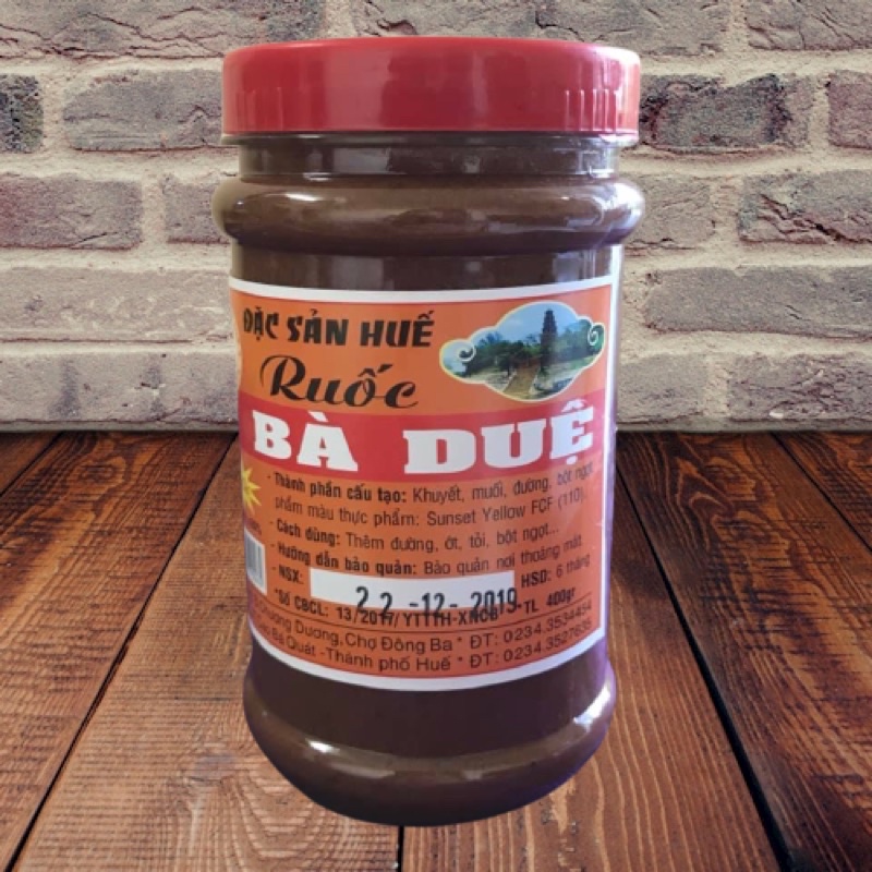 Mắm ruốc Bà Duệ hũ lớn 400g Siêu ngon - Đặc sản Huế