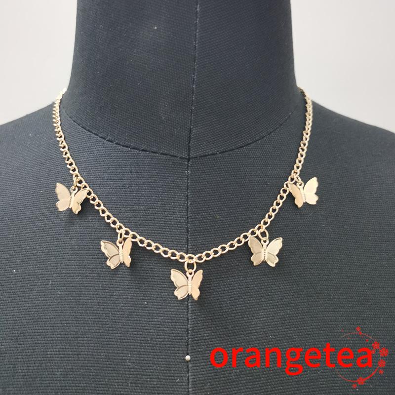 Vòng cổ Choker Mặt Hình Bướm Thời Trang Cho Nữ