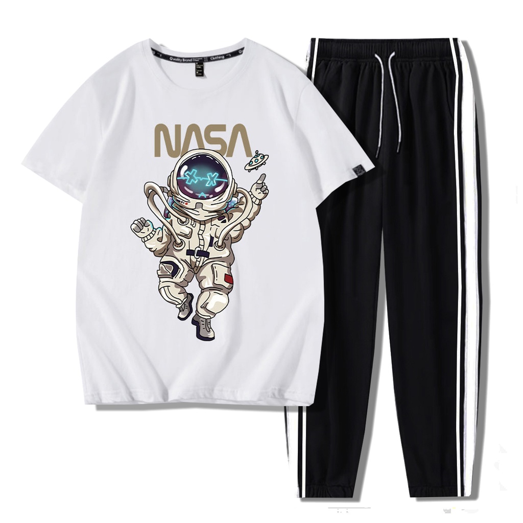 Bộ Quần Áo Nam Áo Thun In Chữ NASA Quần Jogger Thể Thao Ulzzang Thời Trang Zenkonu QUAN NAM 1000095 + TOP NAM 1000178