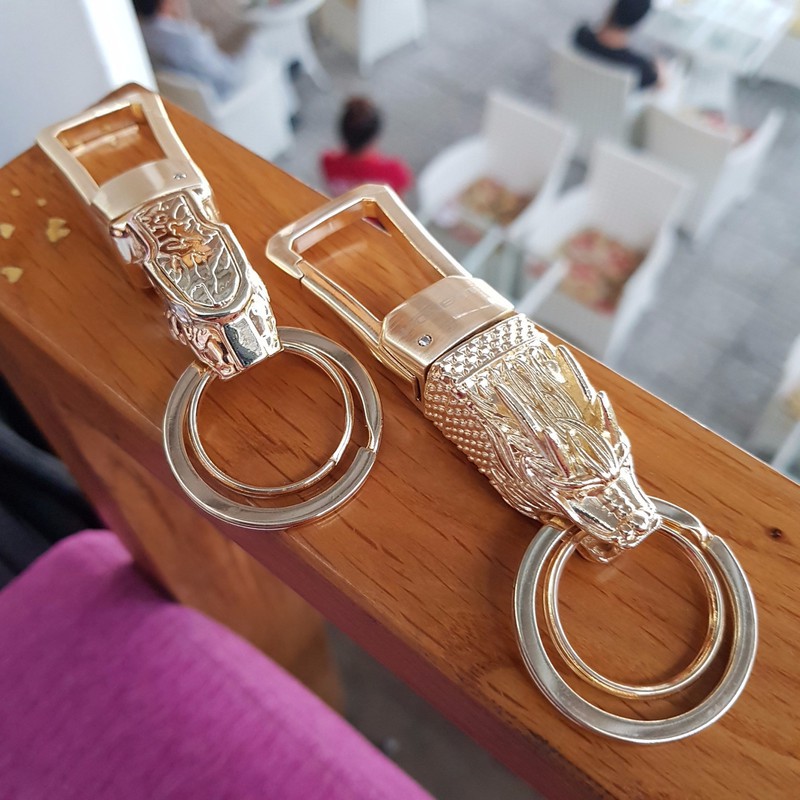 MÓC KHÓA RỒNG SIÊU CAO CẤP MÀU VÀNG