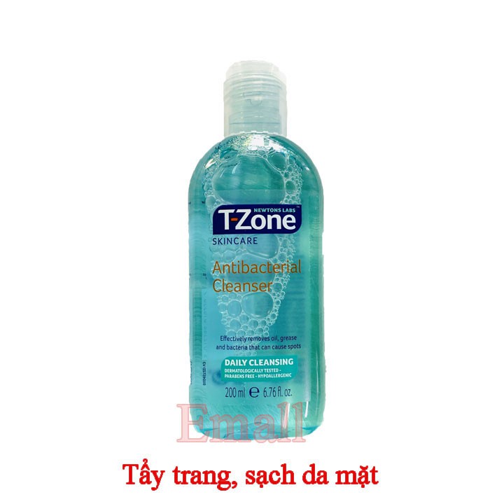 Nước Tẩy Trang Làm Sạch, Se Lỗ Chân Lông Tinh Chất Tràm Trà T-Zone 200ml