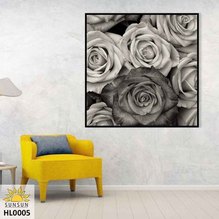 Tranh vuông treo tường canvas Hoa Hồng Đen-Black Roses | MS HL0005