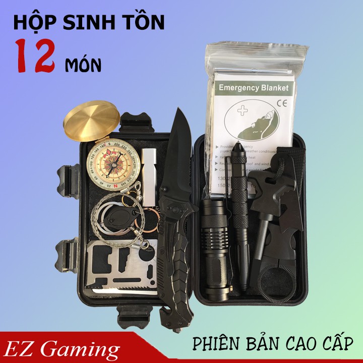[Hàng cao cấp] Hộp sinh tồn cao cấp full 12 món chất lượng, thực dụng. vt165a