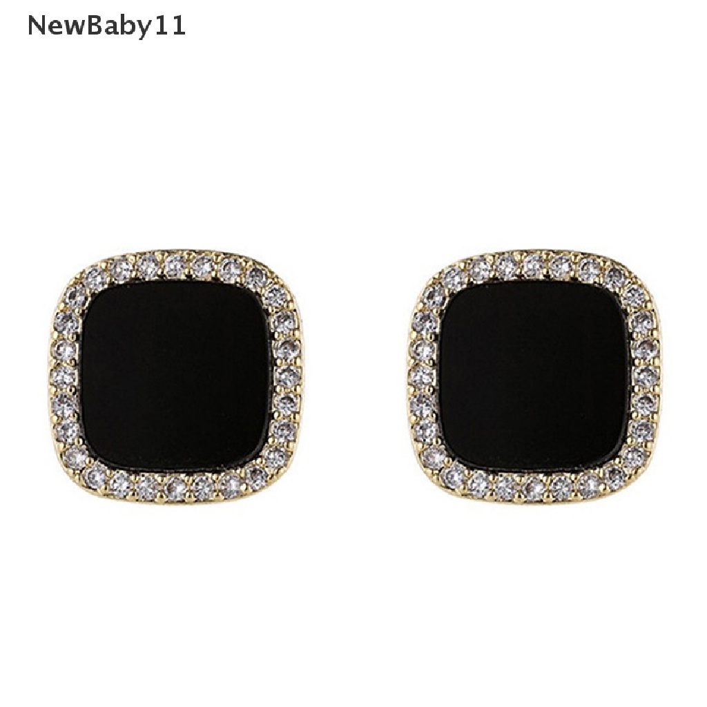 Bông tai đính đá zircon nhân tạo thời trang dành cho nữ