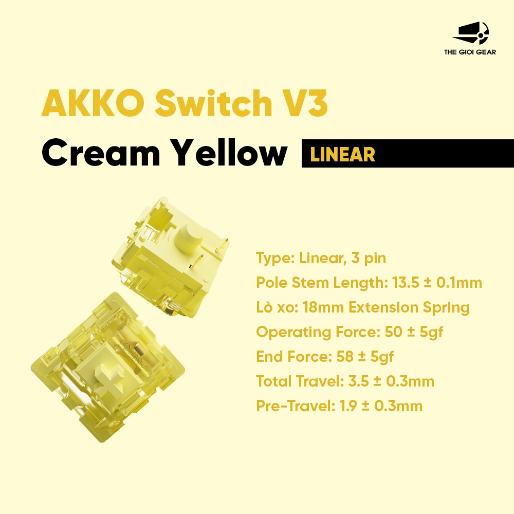 Tổng Hợp Switch Linear - AKKO CS TTC Switch  - Chính Hãng