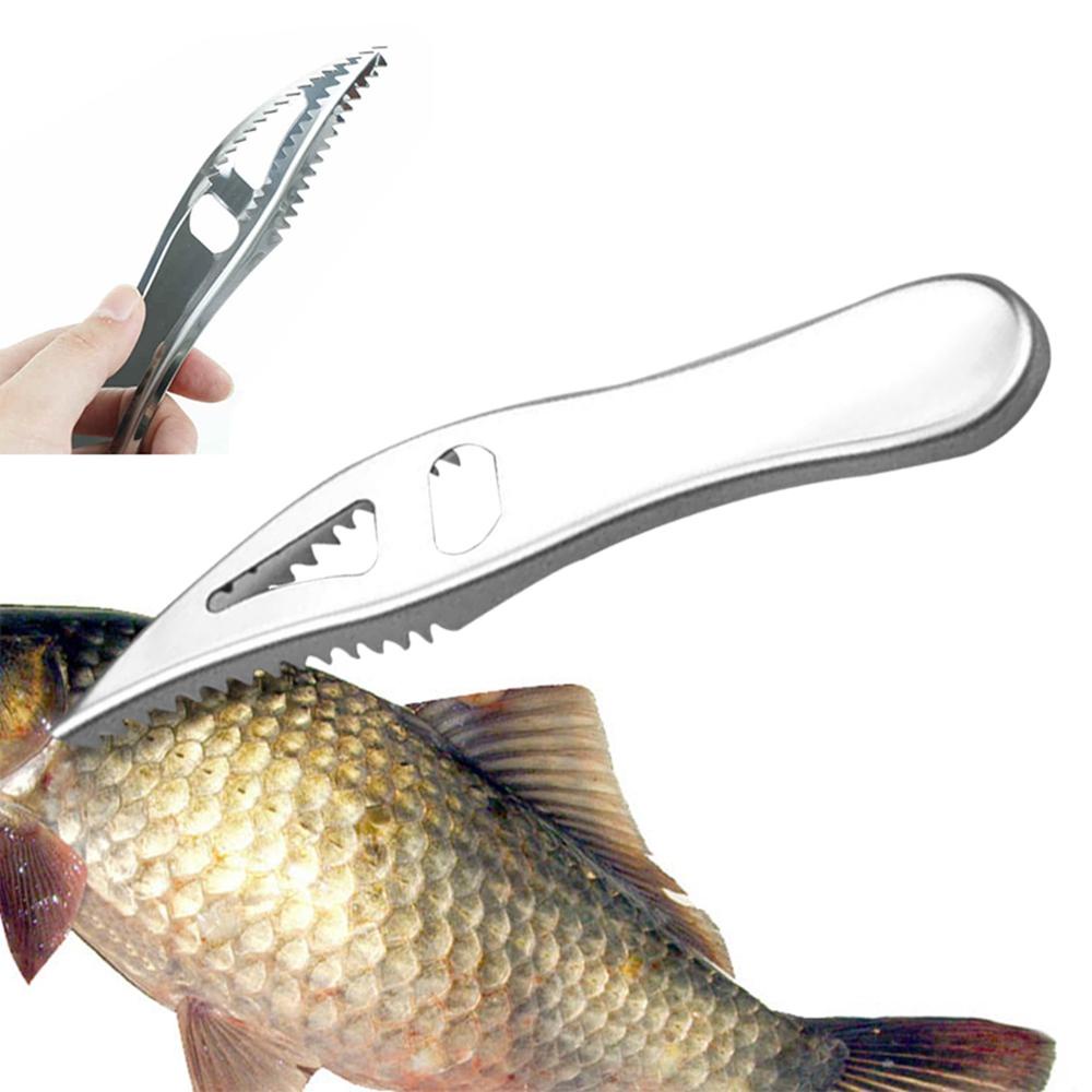 Bộ 1 / 3 Dụng Cụ Mở Nắp Chai Lọ Hình Vảy Cá Bằng Thép Không Gỉ