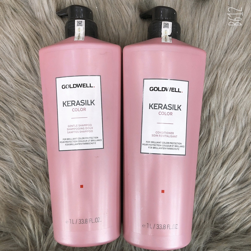 Bộ dầu gội xả dành cho tóc nhuộm màu COLOR KERASILK GOLDWELL