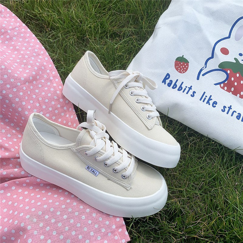 Giày Ulzzang trơn đế độn basic