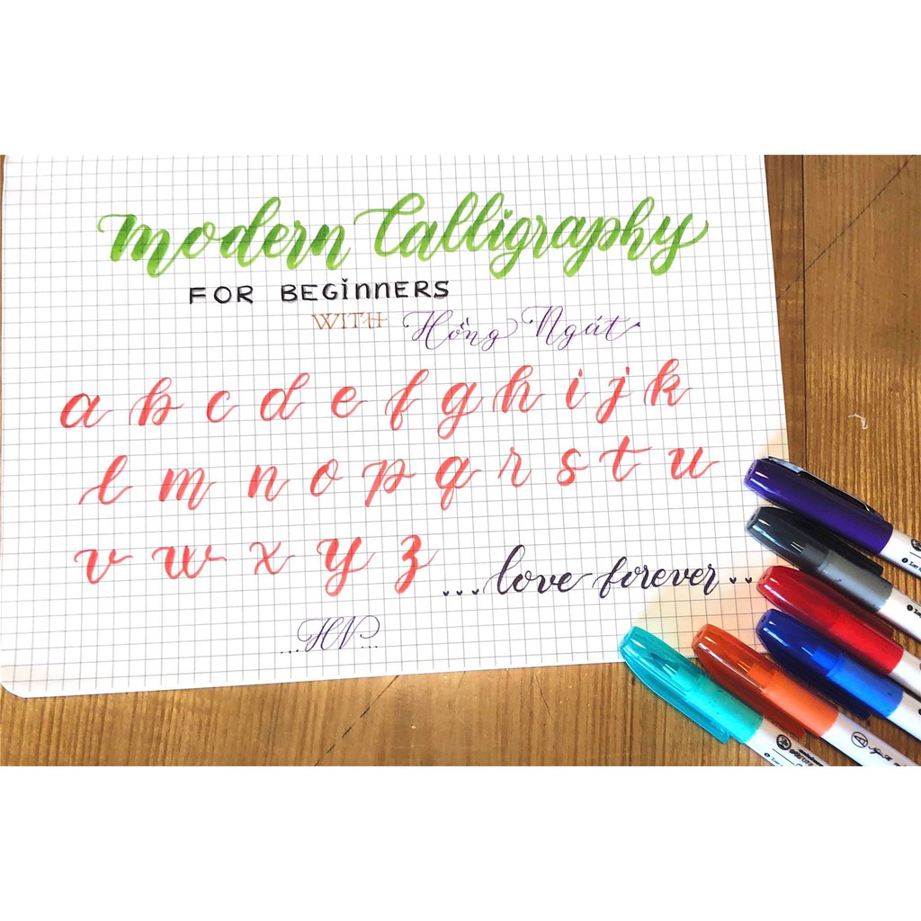 Bút Brush Ánh Dương I Bút mài thầy Ánh 075