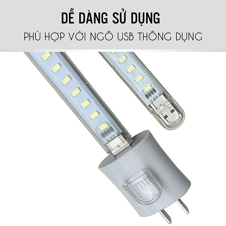 Đèn led 24 bóng siêu sáng cắm cổng ngõ usb để bàn 5V 12W MBS2579