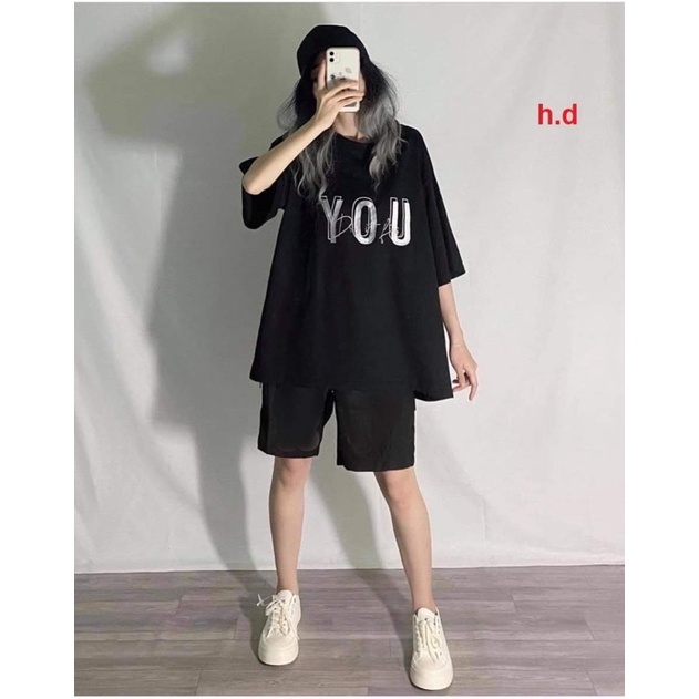 Bộ YOU cotton quần đùi trơn TH6