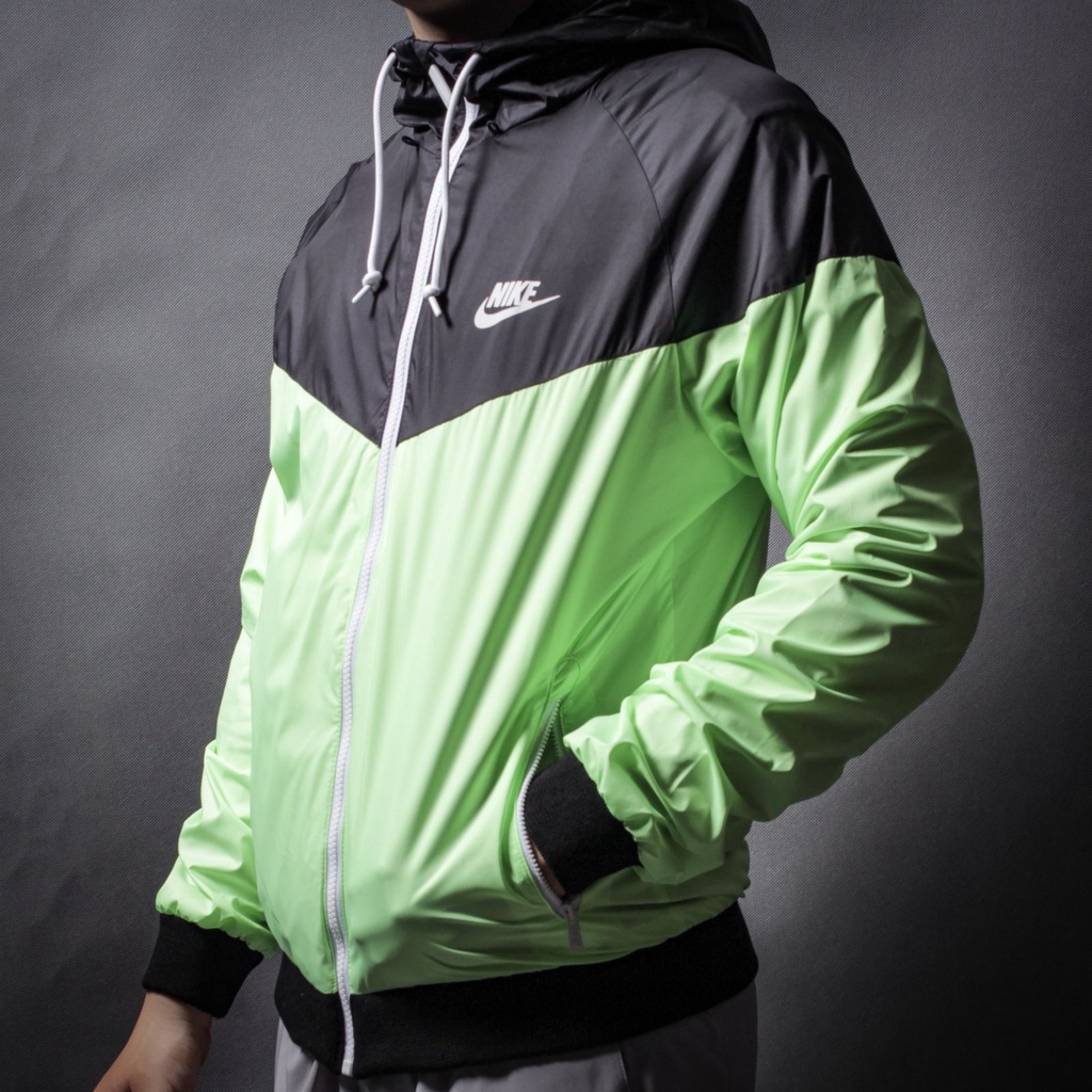 NIKE - Áo khoác thể thao nam nữ Nike Sportswear Men's Windrunner Jacket - Neon/Đen