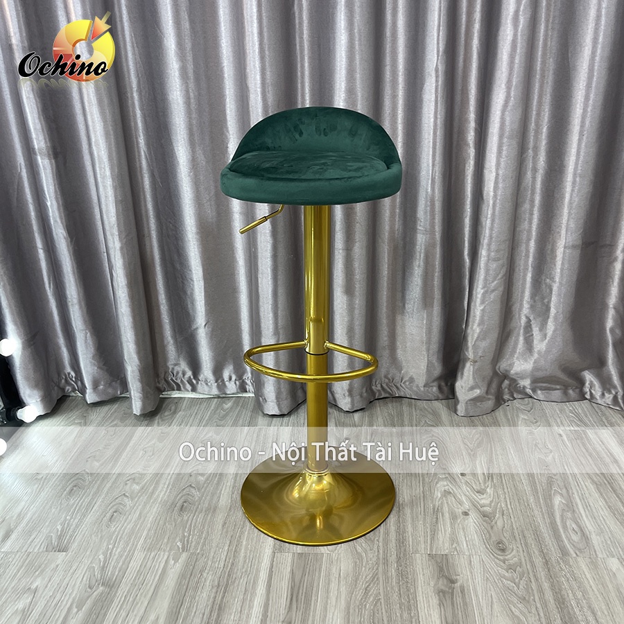 Ghế Chụp Hình, Ghế Makeup Chân Vàng K1 Sơn Tĩnh Điện Nhập Khẩu Mẫu TỰA THẤP ( Ảnh Thật Shop Chụp)