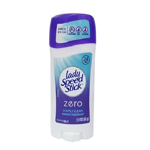 Lăn Sáp Khử Mùi Nữ Lady Speed Stick 65g Powder Fresh, Shower Fresh, Wild Freesia, Zero Purely Fresh, Simply Clean