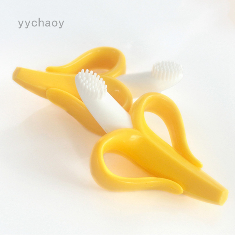 Đồ Chơi Ngậm Nướu Hình Quả Chuối Bằng Silicone Dành Cho Trẻ Em