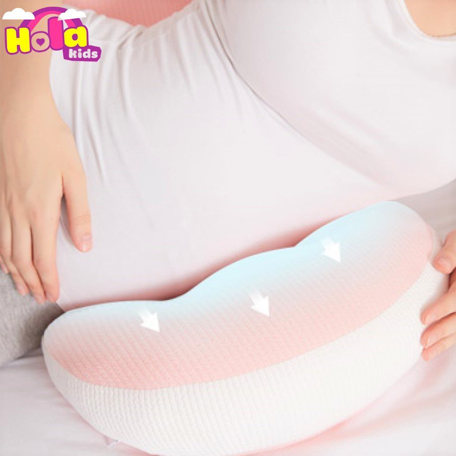 Gối Bầu Cánh Tiên Vải Sợi Tre Thoáng Mát Bông Gòn Thái Lan Cao Cấp Chống Xẹp Holakids