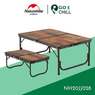 Bàn gấp dã ngoại Glamping vân gỗ Naturehike NH20JJ028